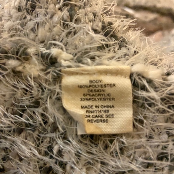 Cozy Retorlogy Pink and Grey Fuzzy Open Cardigan - Picture 4 of 5